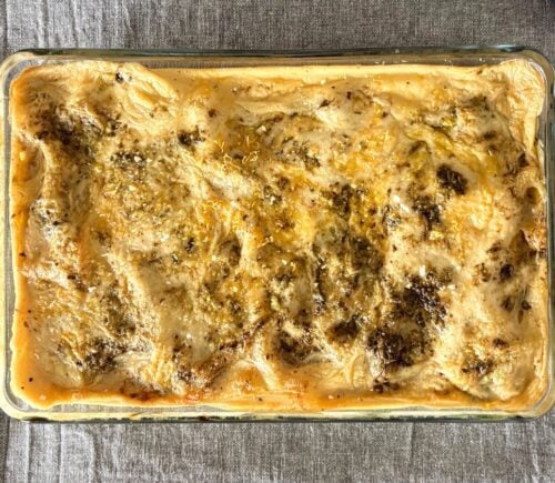 A completely vegan and dairy-free lasagna verde