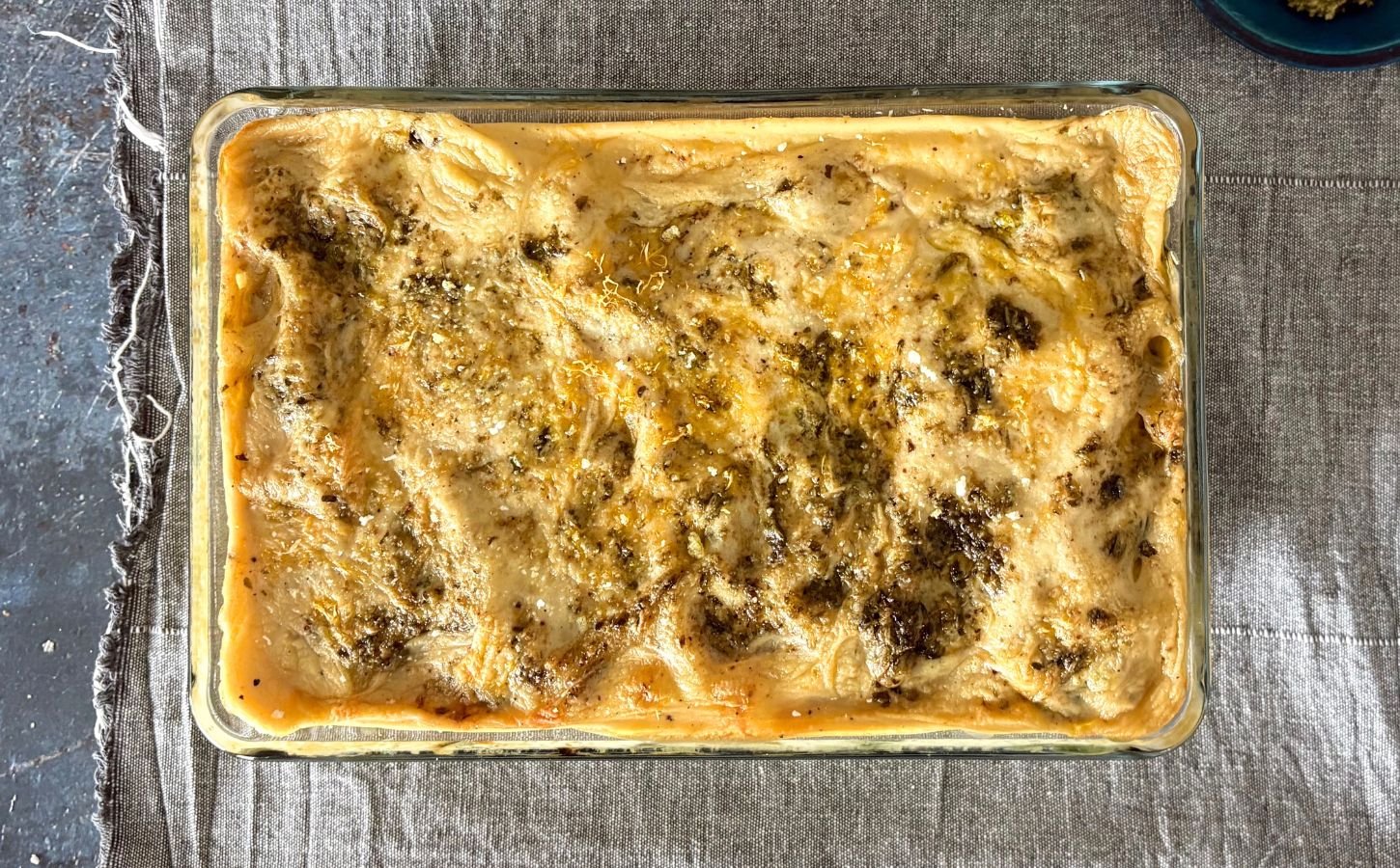 A completely vegan and dairy-free lasagna verde