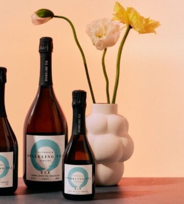 Photo shows a range of beverages from the Copenhagen Sparkling Tea Company