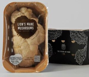 A packet of lion's mane mushrooms