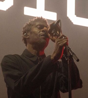 Massive Attack perform at the plant-based festival Act 1.5 in Bristol in August 2024