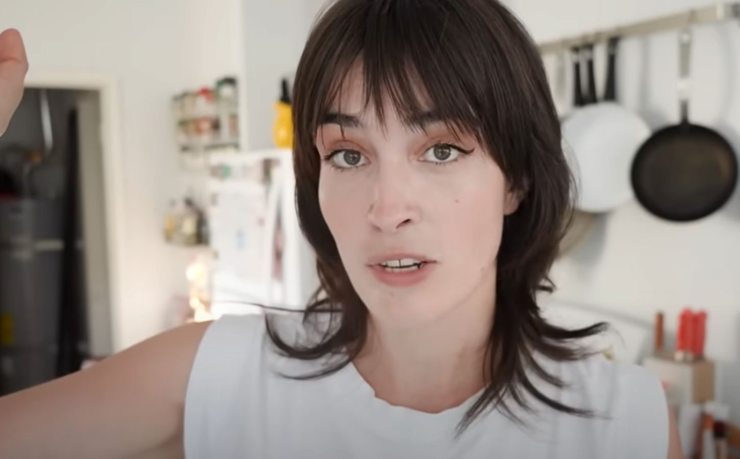 Vegan recipe developer Merle O'Neal in a still from her YouTube channel