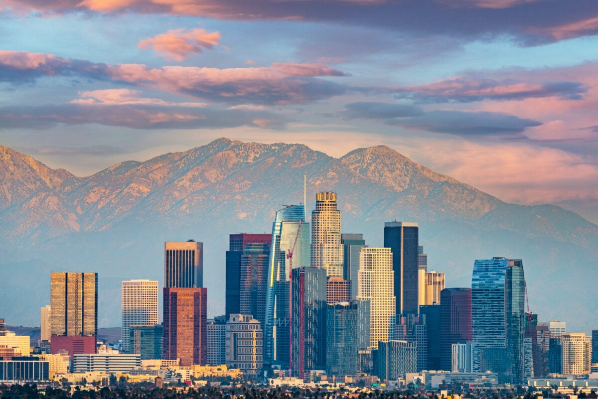 A view of Los Angeles, which is set to host the upcoming 2028 Olympics