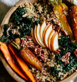 A vegan apple power bowl