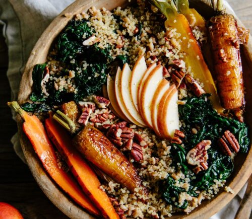 A vegan apple power bowl