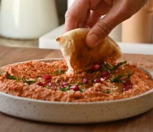 Muhammara dip, an alternative to hummus