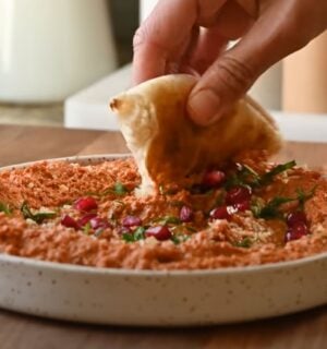 Muhammara dip, an alternative to hummus