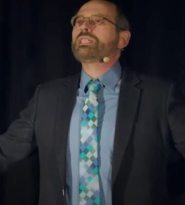 Dr Greger giving a TED Talk on longevity