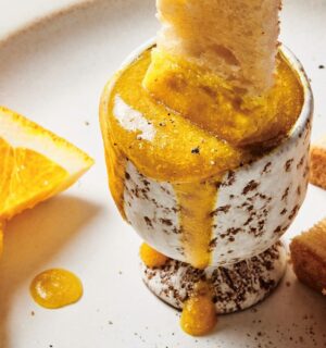 A plant-based dippy egg, a kid-friendly vegan recipe