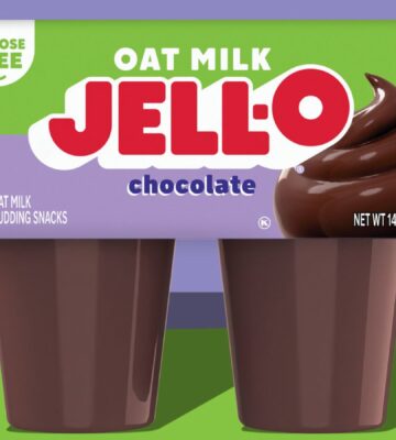 Photo shows a computer-generated image of the new Kraft Heinz / JELL-O Oat Milk Chocolate Pudding, a plant-based dessert