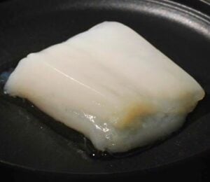 Photo shows the piece of cultivated chicken grown using an artificial circulatory system