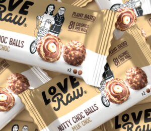 A selection of LoveRaw ferrero-rocher-style balls