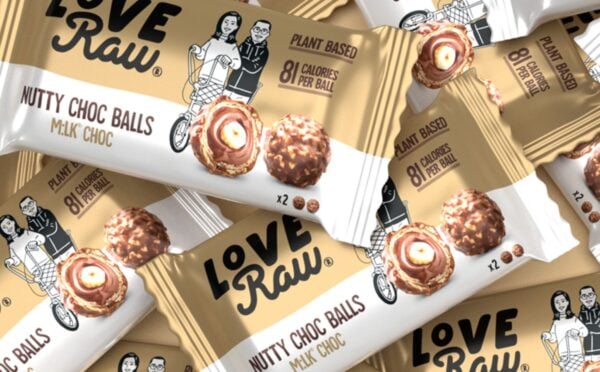 A selection of LoveRaw ferrero-rocher-style balls