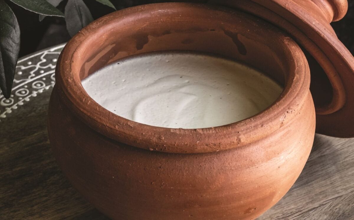 a bowl of nondairy yogurt for homemade vegan dairy recipes