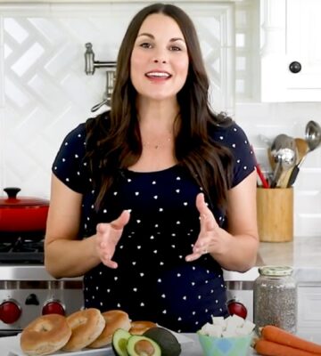 Whitney E. RD from a still from her YouTube video on the best foods to eat for a plant-based pregnancyfrom a still from her YouTuve video on the best foods to eat for a plant-based pregnancy