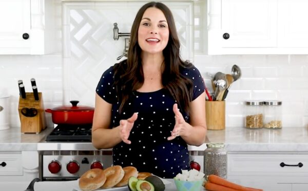 Whitney E. RD from a still from her YouTube video on the best foods to eat for a plant-based pregnancyfrom a still from her YouTuve video on the best foods to eat for a plant-based pregnancy