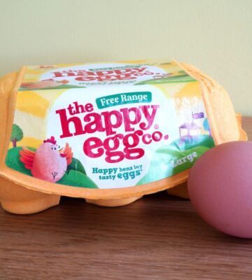 A pack of eggs from The Happy Egg Co