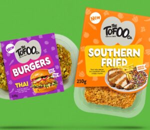 Two new products from The Tofoo Co: Thai Burgers and Southern Fried pieces