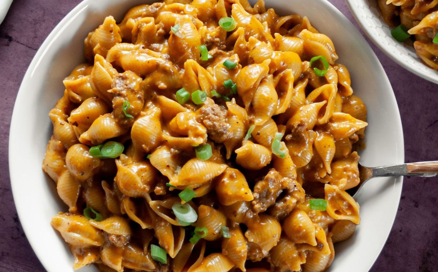 a bowl of cheezy hamburger shells a vegan version of hamburger helper for vegan family dinner ideas