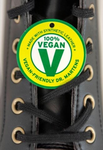 Vegan Doc Martens made with a vegan leather alternative