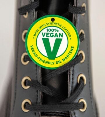 Vegan Doc Martens made with a vegan leather alternative