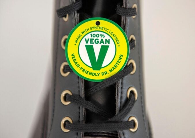 Vegan Doc Martens made with a vegan leather alternative