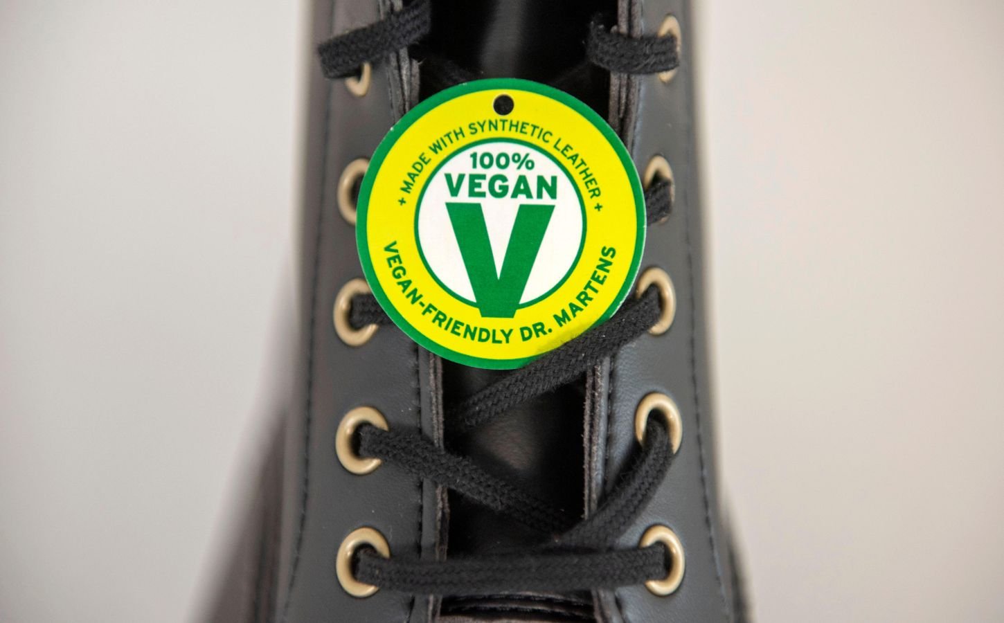 Vegan Doc Martens made with a vegan leather alternative