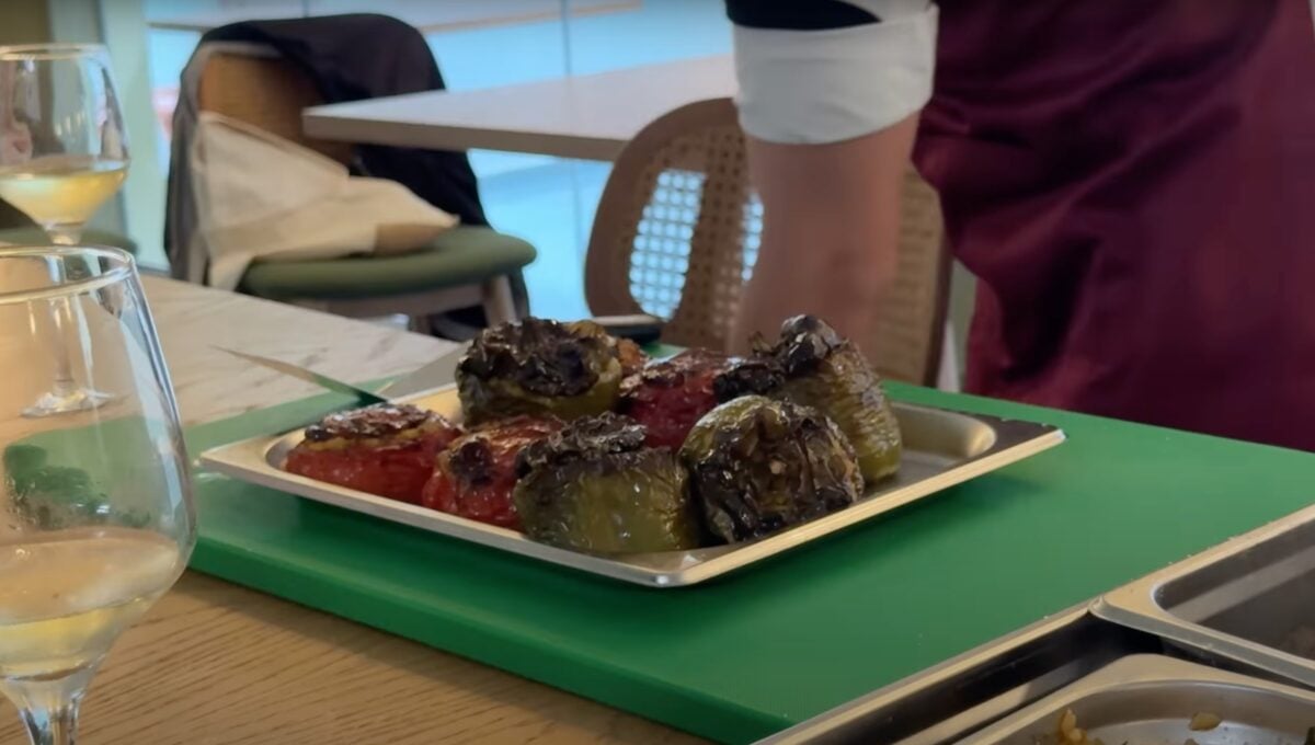 Stuffed vegetables as part of a cooking class in a Acai Boutique Hotel review by Nicole Whittle