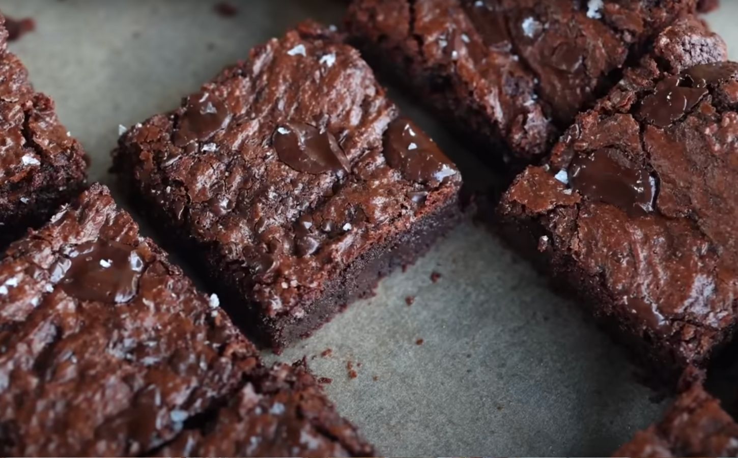 A tray of fudgy vegan chocolate brownies