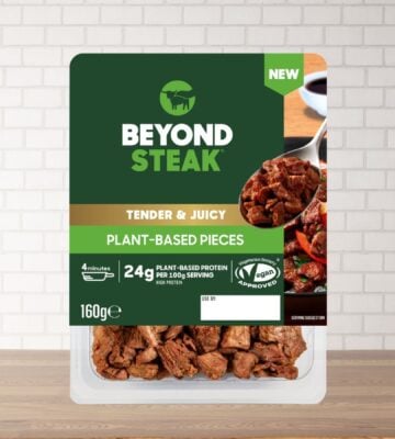 A packet of Beyond Steak, which has just launched at Tesco