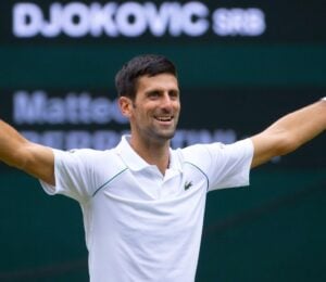 Plant-based tennis star Novak Djokovic