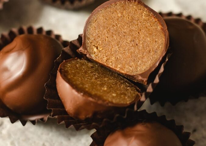 vegan espresso marzipan raw truffles with rose water and almond extract