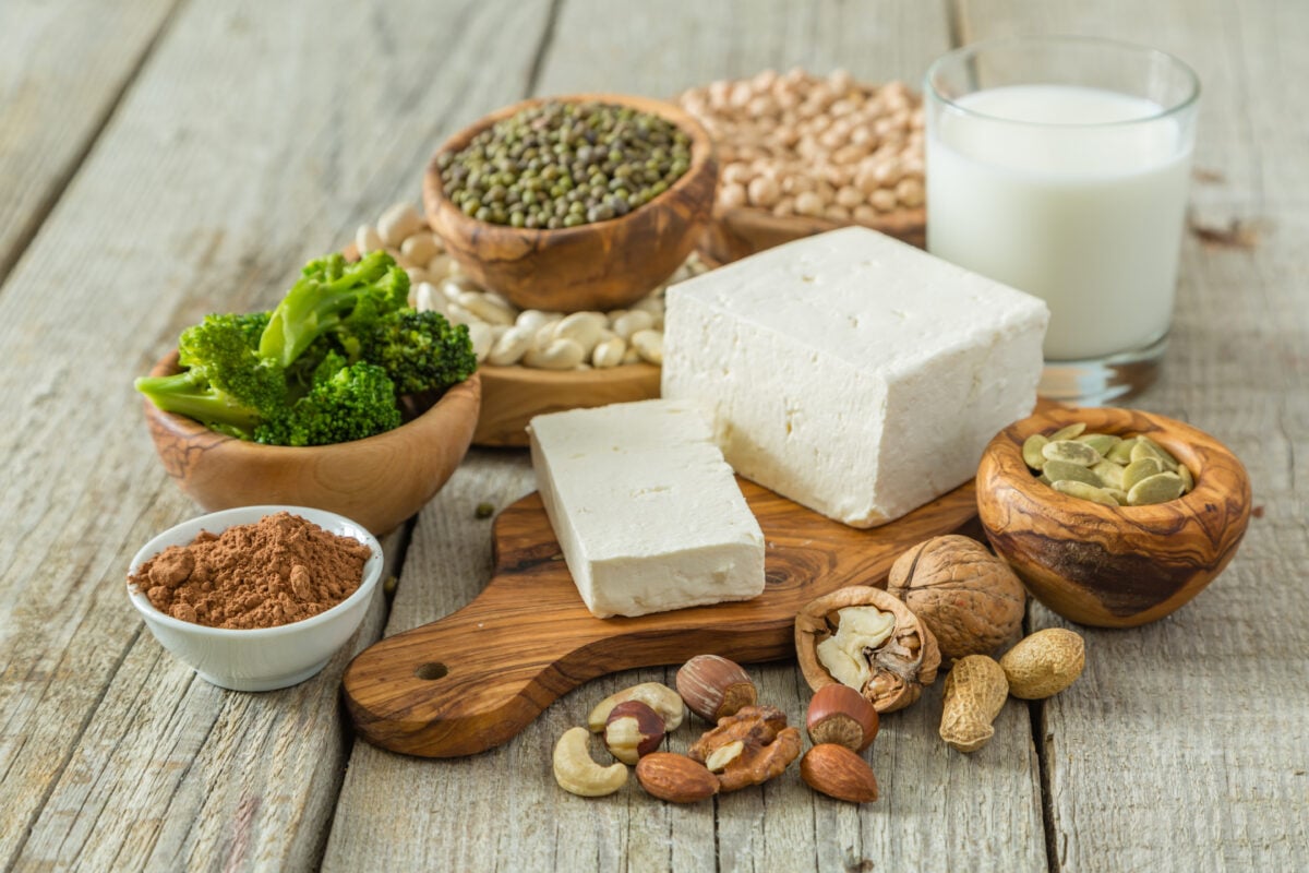 A selection of plant-based protein sources