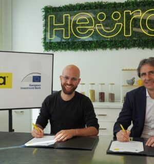 Marc Coloma, CEO and co-founder of Heura Foods and EIB Director of Equity, Growth Capital and Project Finance Alessandro Izzo