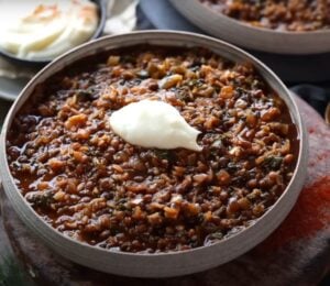A healthy vegan stew, a one-pot batch cook vegan recipe