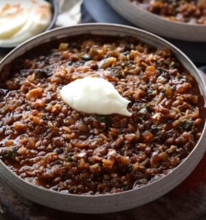 A healthy vegan stew, a one-pot batch cook vegan recipe