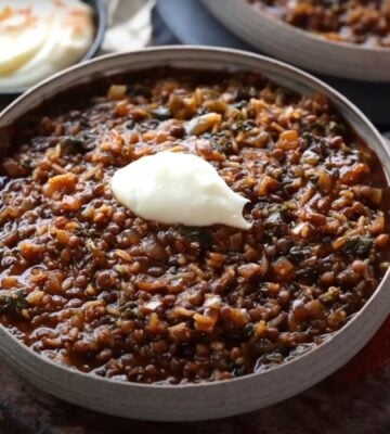 A healthy vegan stew, a one-pot batch cook vegan recipe