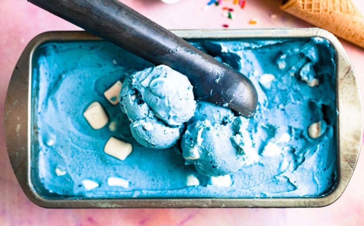 plant-based Smurf ice cream easy vegan ice cream recipes