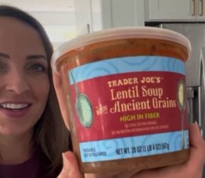 Alisia Essig showing 16 vegan Trader Joe's meals