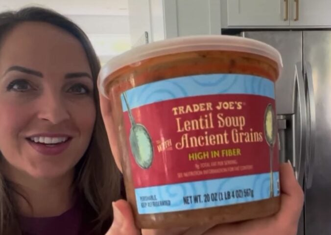 Alisia Essig showing 16 vegan Trader Joe's meals