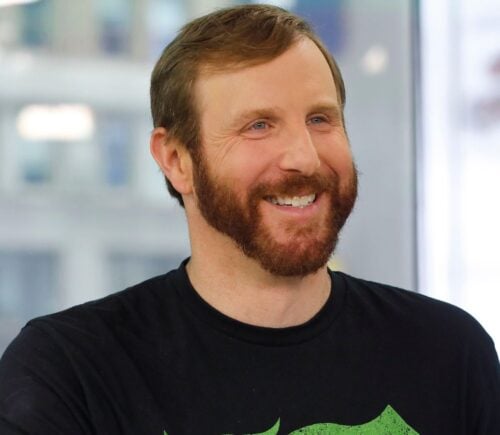 Photo shows Beyond Meat's Ethan Brown