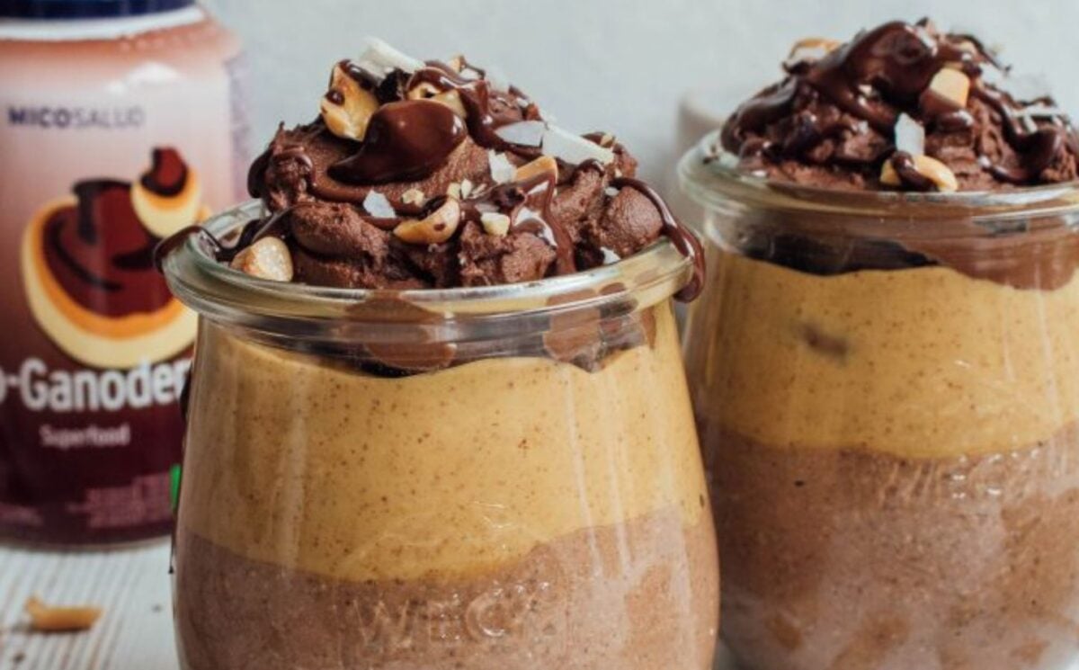 chocolate chia and peanut butter parfaits for vegan chia pudding recipes