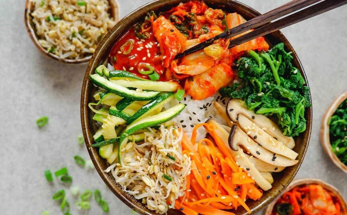 gochujang bibimbap for Korean-inspired vegan recipes