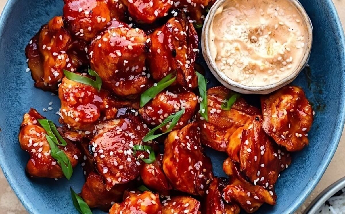 cauliflower wings with gochujang for Korean-inspired vegan recipes