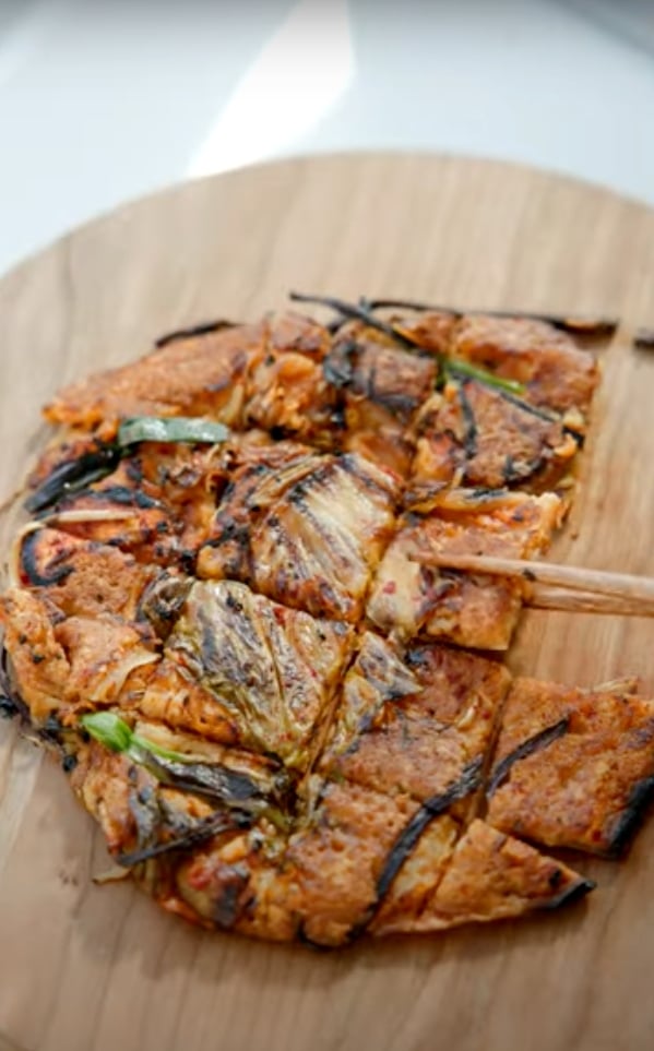 A Korean pancake, a Korean longevity recipe