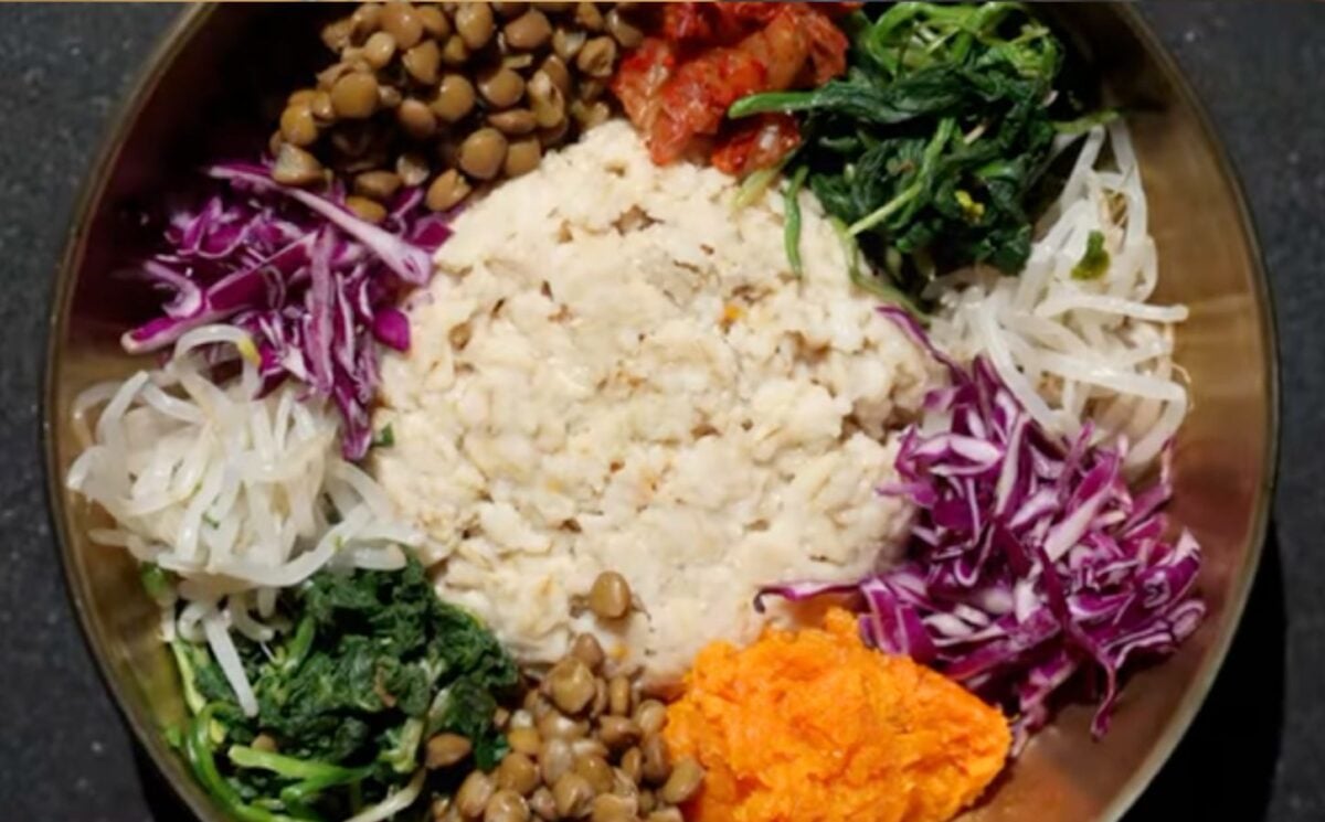 A Korean-inspired vegan longevity dish from The Korean Vegan