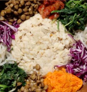 A Korean-inspired vegan longevity dish from The Korean Vegan