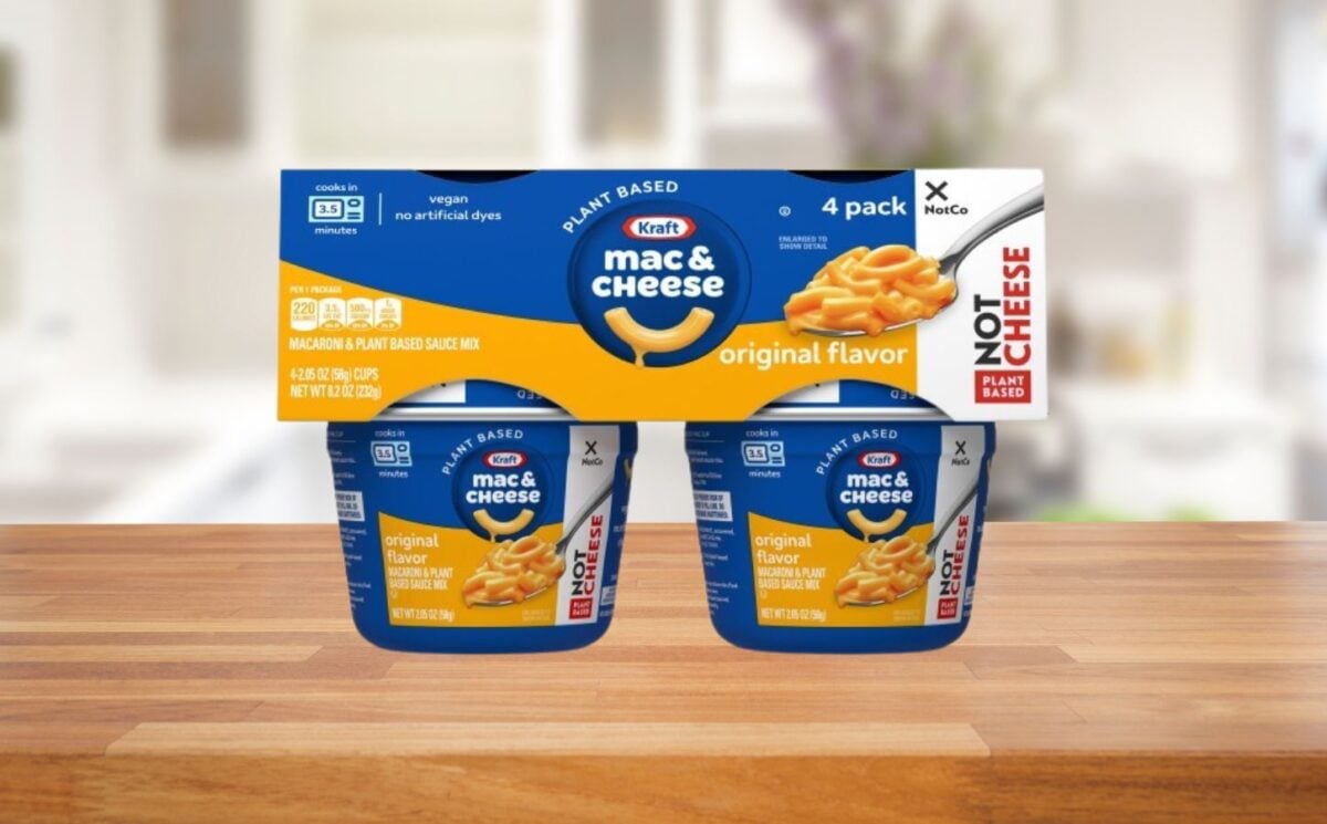 A selection of mac and cheese pots from Kraft Heinz