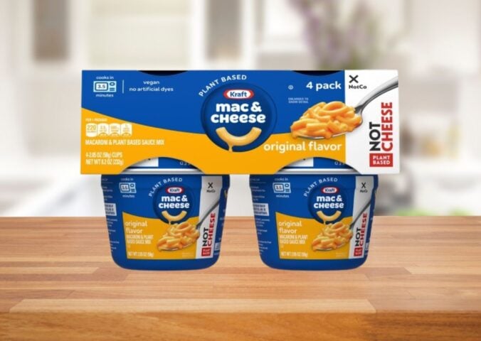 A selection of mac and cheese pots from Kraft Heinz