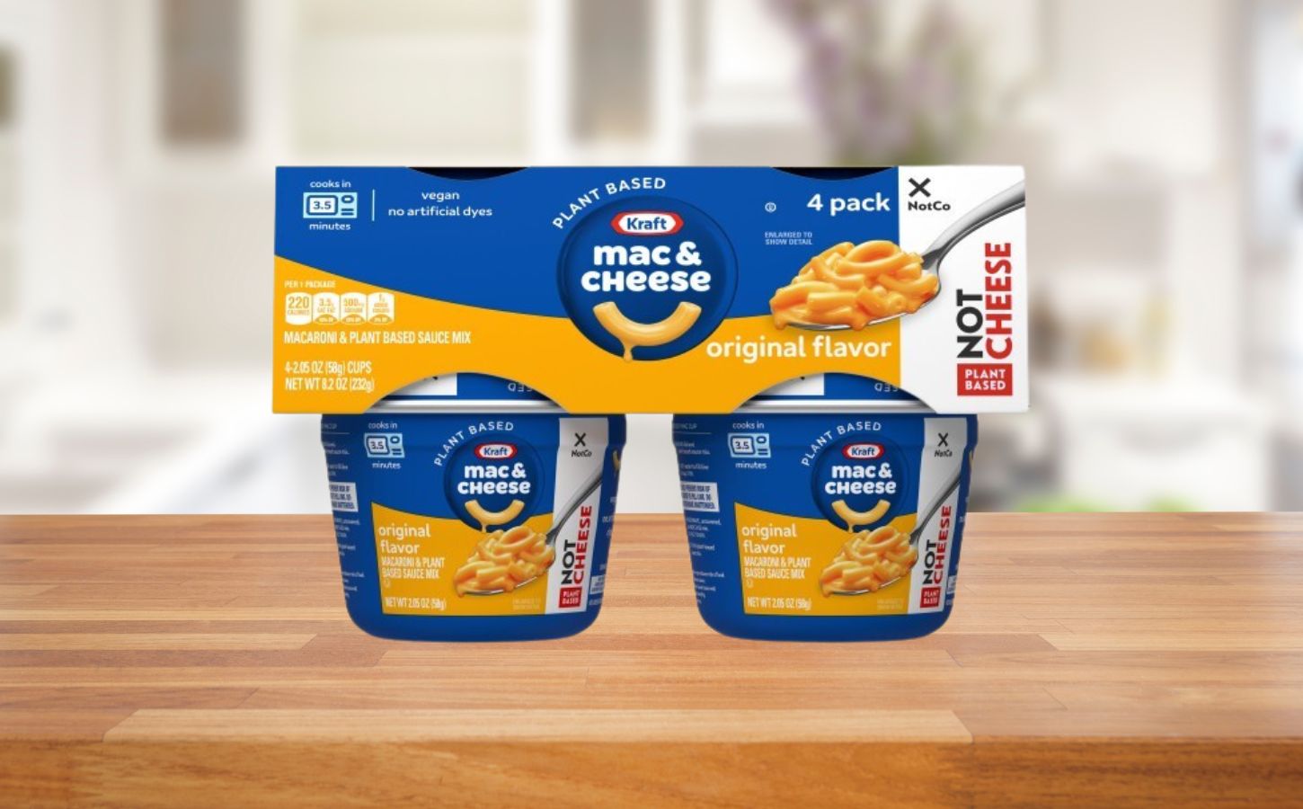 A selection of mac and cheese pots from Kraft Heinz